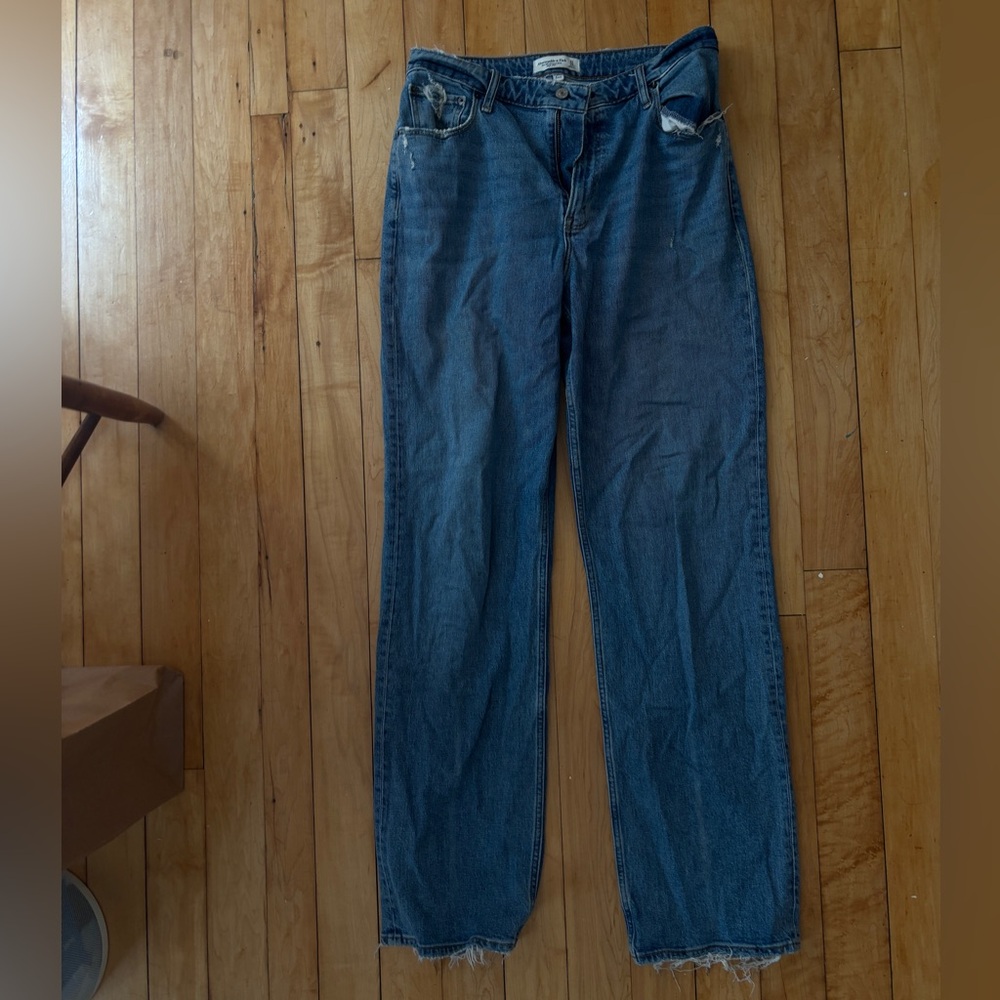 Abercrombie curve love baggy jeans